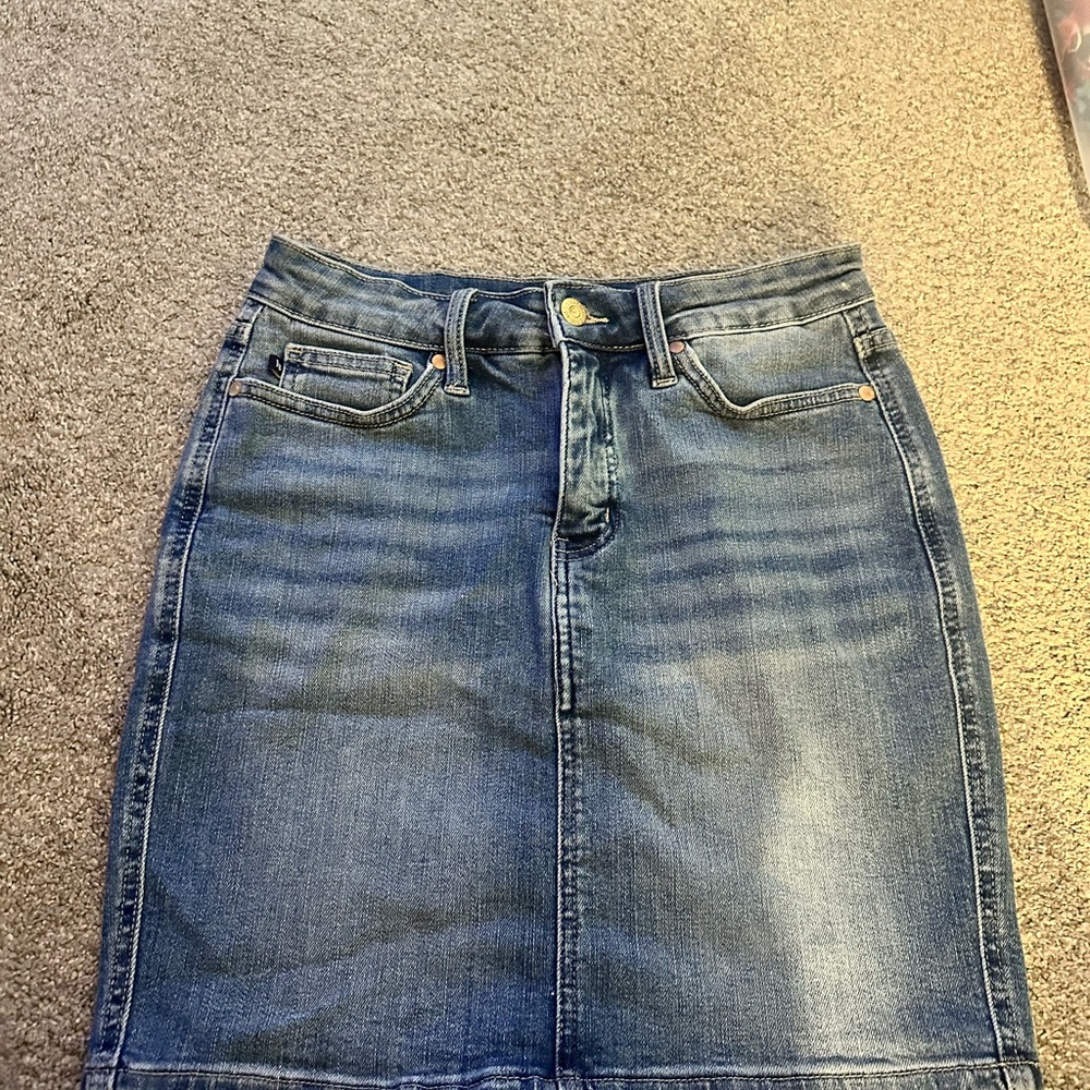 Denim Pencil Skirt
